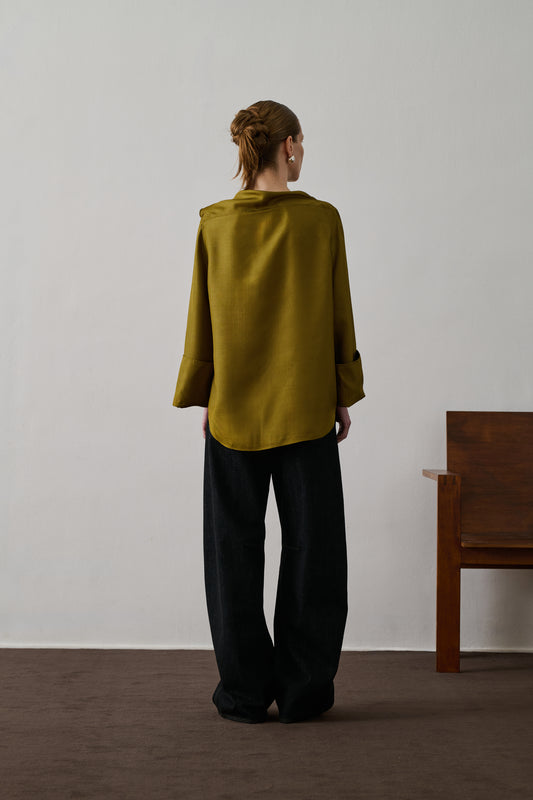 Blouse Grace - Bronze - Soie - Femme