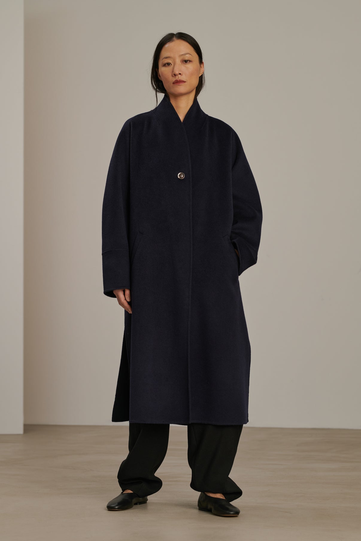 Manteau Cesar - Dark Navy - Laine - Femme vue 1