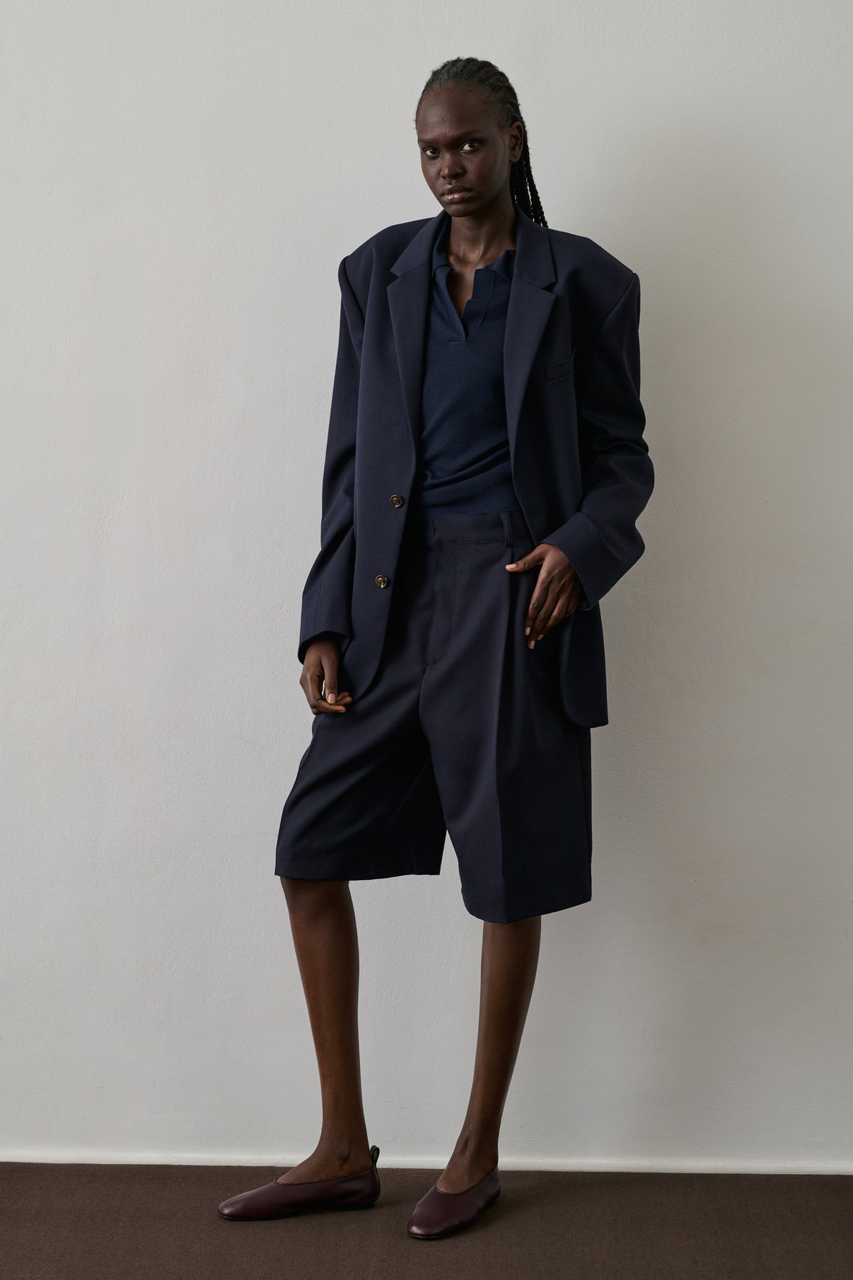 Veste Giani - Bleu Nuit - Laine - Femme vue 5