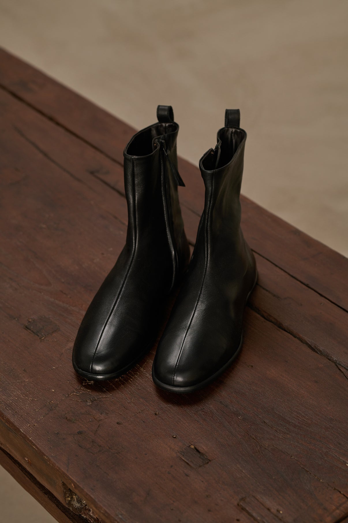 Bottines Cosma - Noir - Cuir - Femme vue 2