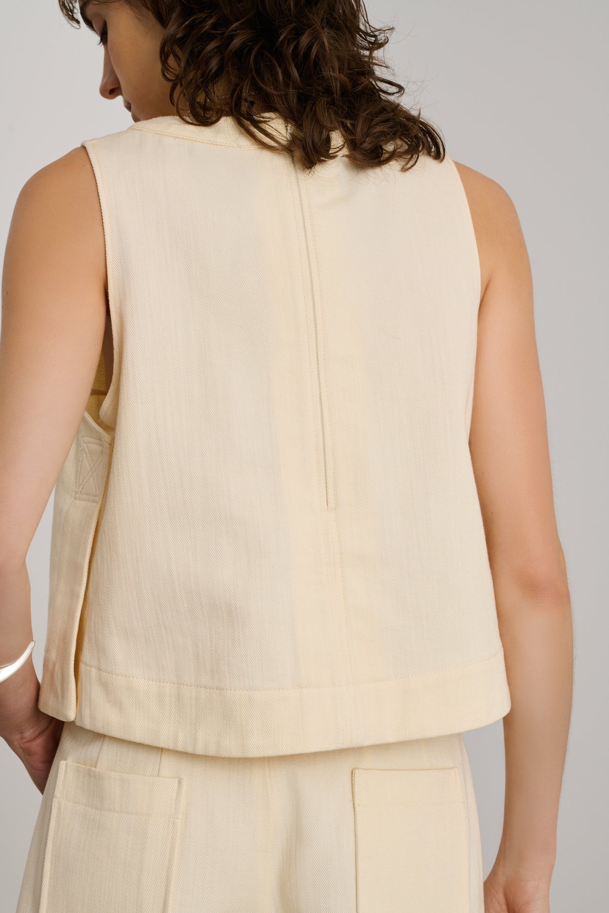 Top Pampa - Ecru - Coton - Femme vue 2