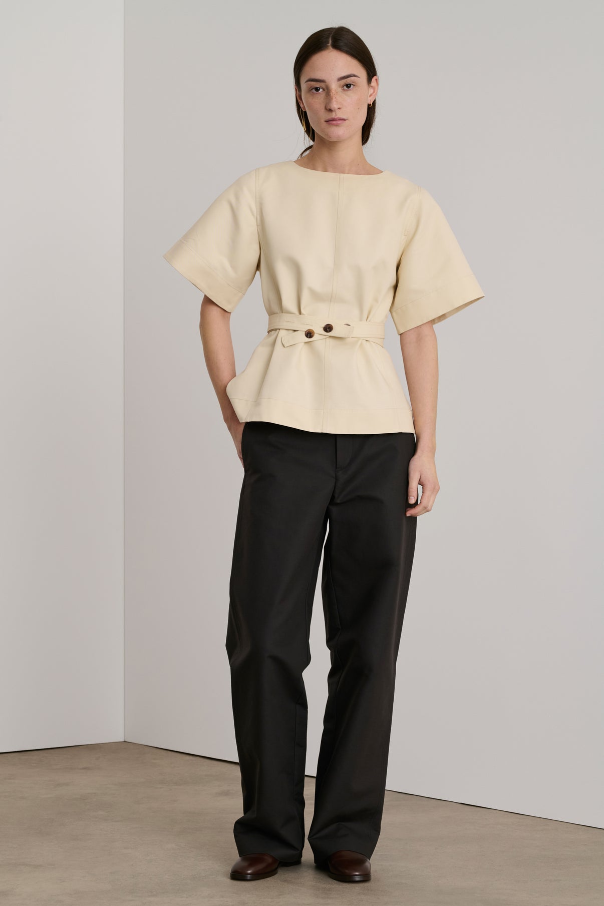 Top Emmie - Blanc Cassé - Coton - Femme vue 1
