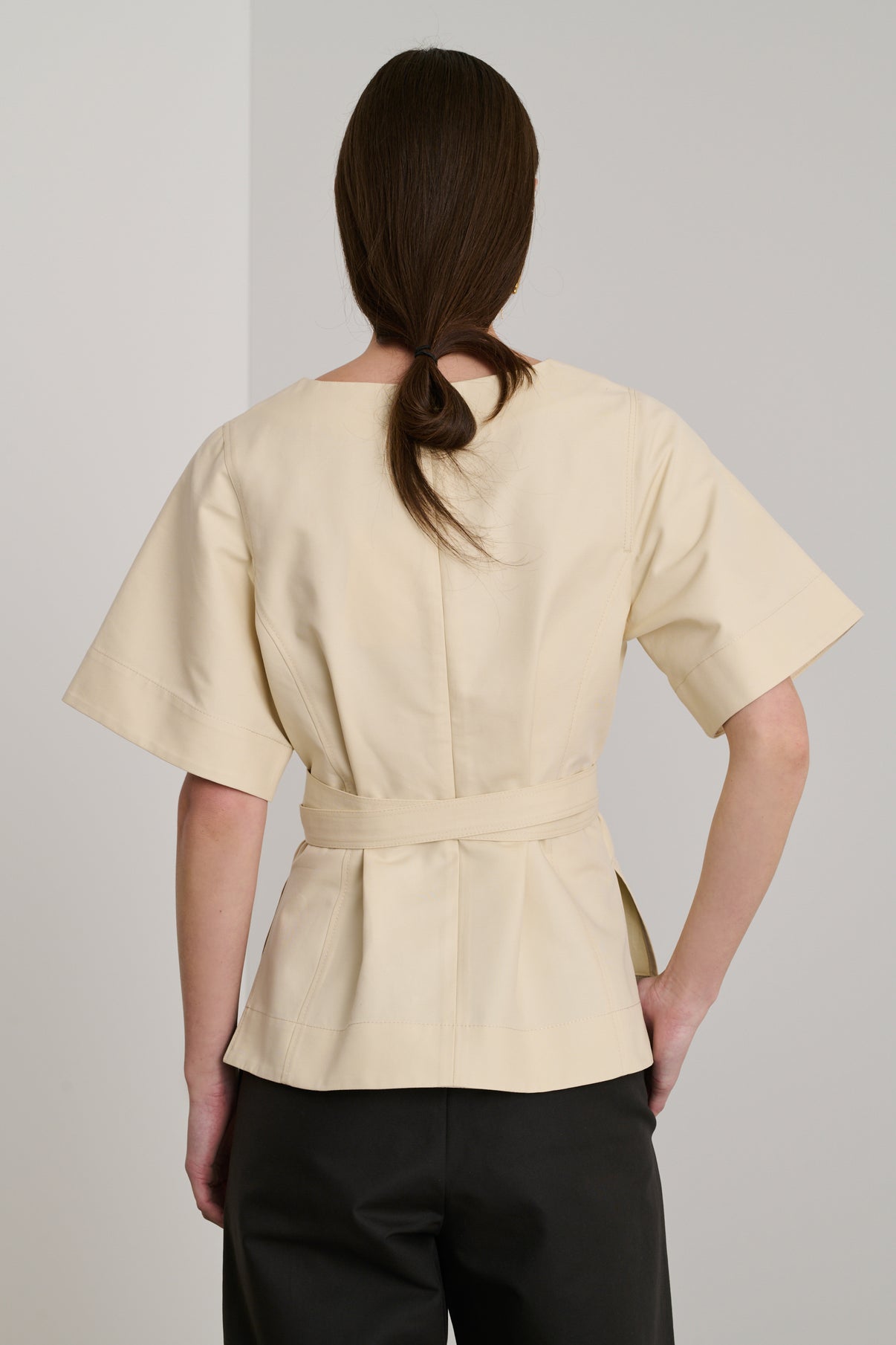 Top Emmie - Blanc Cassé - Coton - Femme vue 4
