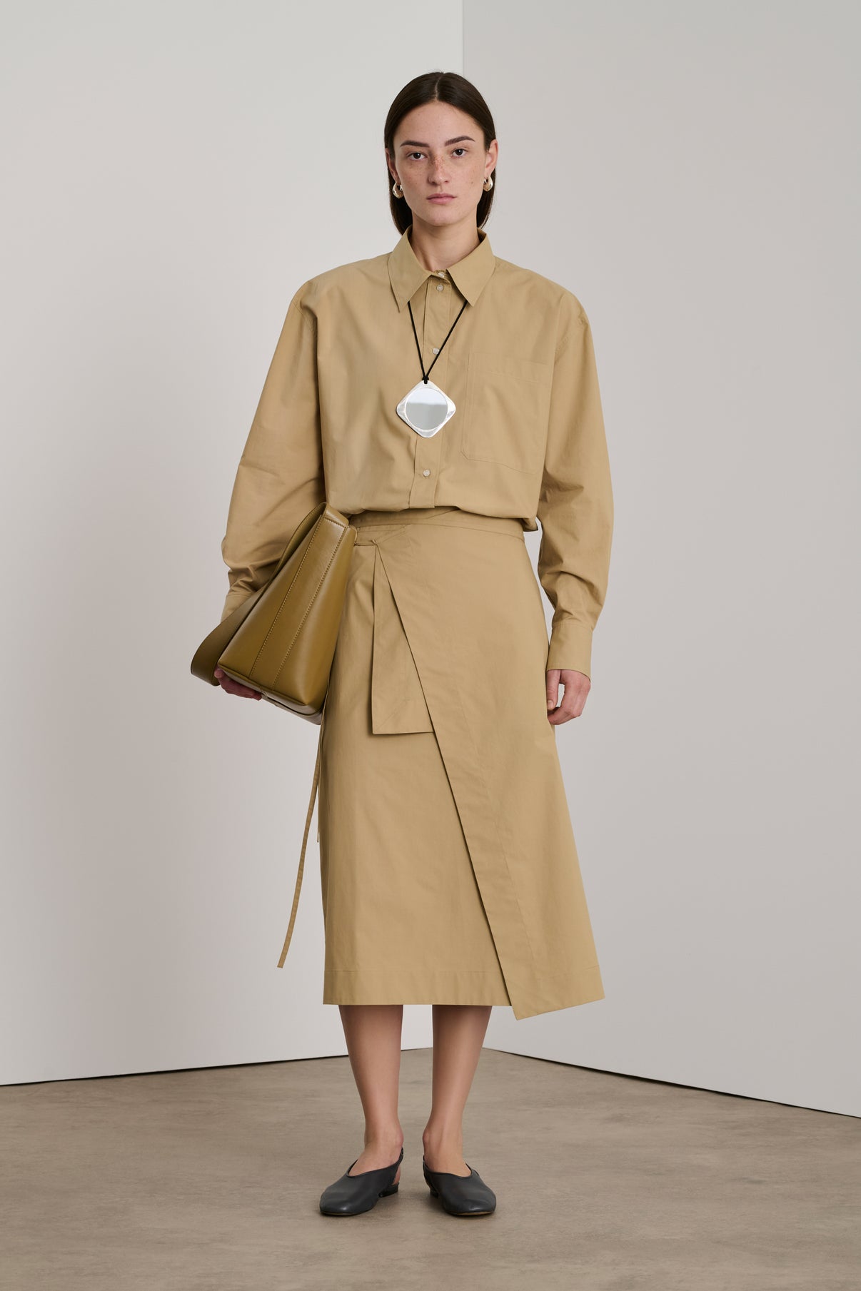 Jupe Dolce - Beige Foncé - Coton - Femme vue 1