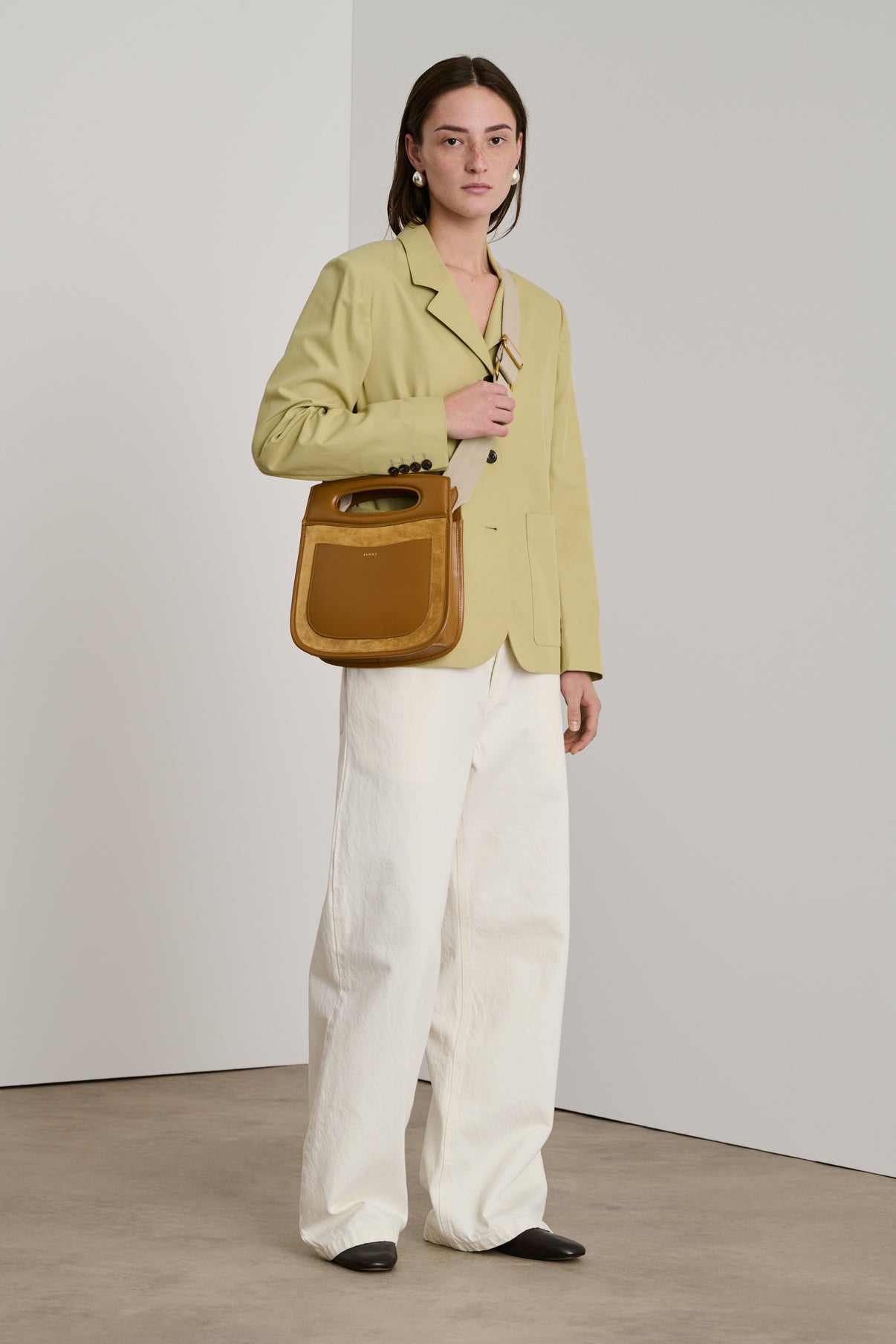 Sac Cheri - Camel/Ocre - Cuir - Femme vue 3