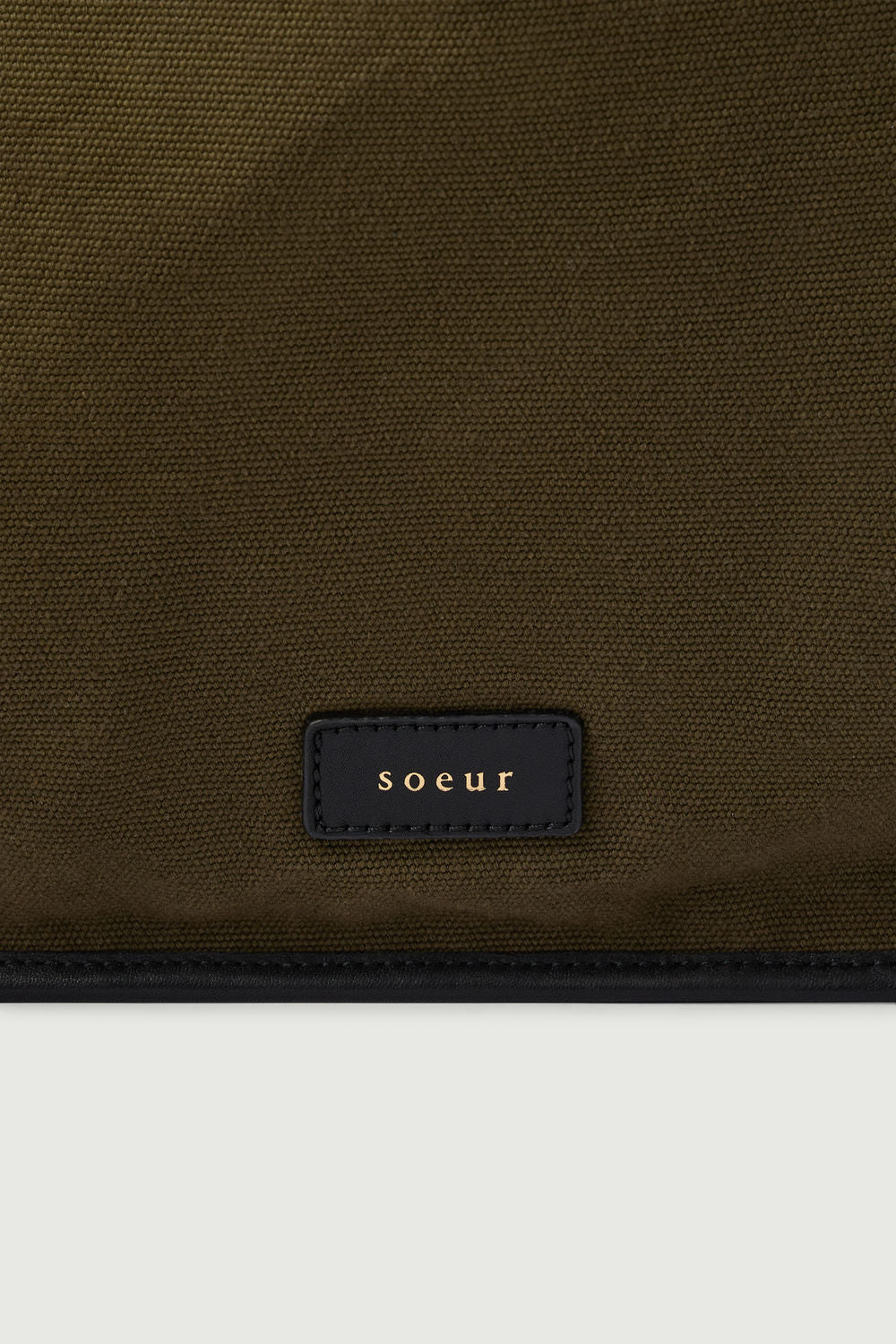 Sac Darlington - Kaki/Noir - Coton - Femme vue 4